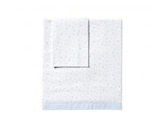 Petit Praia Parure de Berceau + Drap Housse + Taie dOreiller Baby Céleste