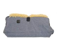 Kaiser Chauffe Mains Peau D`Agneau Big Double, Denim Bleu