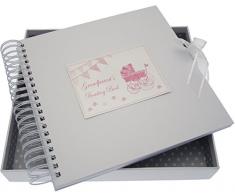 White Cotton Cards Toys Range S Boasting carte/livre de mémoire (Rose Landau et fanions)