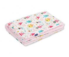 Pepi Leti 685843716808 Couverture pour bébé Motif Minky Rose pâle 100 x 75 cm