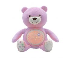 Chicco Ourson Projecteur Baby Bear Peluche Musicale 3 effets lumineux - Rose