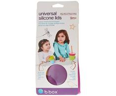 b.box Pack de 2 Couvercles en Silicone pour Transformer Verre Standard en Tasse à Boire avec Bec Souple/Paille Ocean Breeze 1 Unité