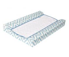 Funny Baby Matelas à Langer pour Bébé Chevron Bleu 53 x 80 cm