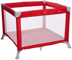 MON BEBE Parc Bébé Pliable, Utilisable en Lit Bébé avec Matelas et Sac de Transport - Ribbon Red