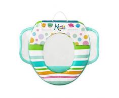 Kiokids 1494 Réducteur WC Avec poignées, unisexe, bleu