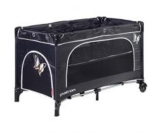 Patron bdp101007aa844p Lit de voyage Skippy Plus, papillon noir