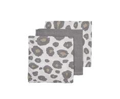 Meyco 457021 Lot de 3 chiffons à poudre hydrophile 100% coton 30 x 30 cm