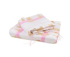 Junior Joy Lit Bébé Lit avec couette et bord de lit (Rose)