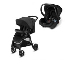 cbx Travel System 2-en-1, Poussette Misu Air TS + Coque Shima, Habillage Pluie et Adaptateurs pour Coque Inclus, Dès la Naissance, Smoky Anthracite