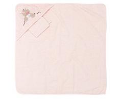 Nattou Cape de Bain et Gant de Toilette Licorne Jade, 75 x 75 cm, Nina, Jade et Lili, Rose