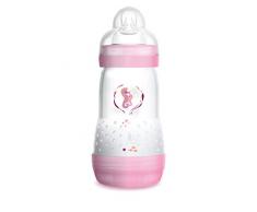 MAM - Biberon Anti Colique - Fille - Violet ou Rose - 260 ml