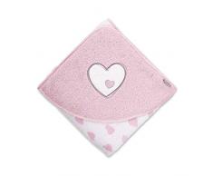 Sterntaler Serviette de bain à capuche Emmi Girl, Âge: à partir de 0 Mois, 100 x 100 cm, Rose