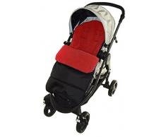 Chancelière/Cosy orteils Compatible avec Uppdababy Cruz Poussette Rouge feu
