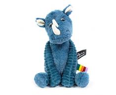 Peluche Ptipotos Rhinocéros Bleu - LES DEGLINGOS