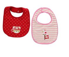 Baby Love - Lot 2 bavoirs pirate fille en jersey