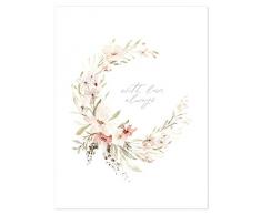 Poster Couronne de Fleurs, Romantique