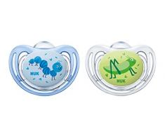 2 tétines en silicone Nuk - Forme facile à mettre en bouche - Tétines pour fille