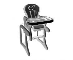 Happy Way Chaise haute Pupitre Chef Star Grey Dark