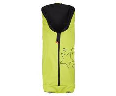 byboom – Softshell Chancelière printemps, été, automne – thermique actif pour poussette et buggy, Couleur : Vert citron/noir