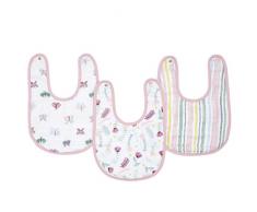 aden + anais Essential Snap Bavoirs 100% mousseline de coton – Lot de 3