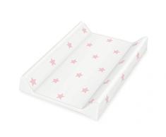 Pinolino 72022-7 Matelas à Langer Plastifié Astérisque Rose