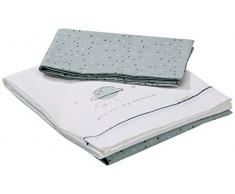 Bimbi Casual Tript.Sab.100% Alg.Cuna 003 Planet 507 06 Parure de lit unisexe