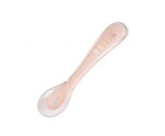 BÉABA Cuillère Silicone 2ème âge, Rose