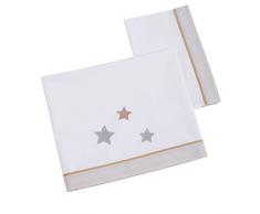 Pekebaby Silver Drap-housse pour lit de bébé Gris 60 x 120 cm