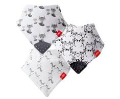 Nuby Bandana Bavoirs de dentition, Lot de 3