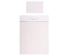 briljant Lit Bébé Housse De Couette 100 X 135 Cm Fleur Rose Taie doreiller 40 x 60 cm