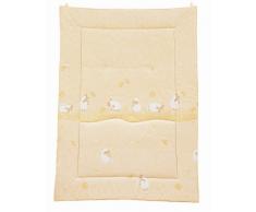 Julius Zöllner 9500016004 - Couverture de sol bébé env. 95/135 cm - Motif mouton - vanille