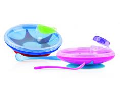 Nûby Assiette Chauffante à Compartiments avec Cuillère