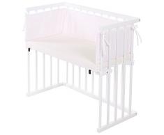 dreamgood Lit 132924 Lit dappoint Blanc avec matelas Prime Air & Tour de lit, marron