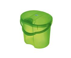 Rotho Babydesign TOP Poubelle à Couches avec Couvercle, 11L, À partir de 0 mois, TOP, Translucent Lime (Vert), 200020258