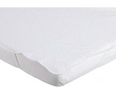 Looping Alèse Plateau Lit Coton Pu Antibactérien Anti-Moisissure Blanc 60 X 120