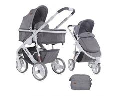 Lorelli 10020781843 Poussette Combinée 2 En 1 3 Roues Calibra Alu