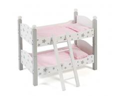 Lit superposé poupée gris Stars