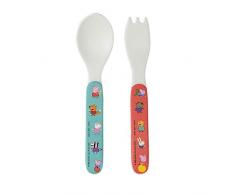 Petit Jour Paris - PI703K - Set de 2 couverts Peppa Pig - Adapté aux petites mains