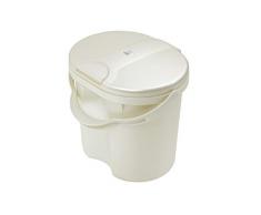Rotho Babydesign TOP Poubelle à Couches avec Couvercle, 11L, À partir de 0 mois, TOP, Blanc nacré/Crème, 200020100