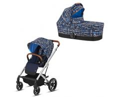 CYBEX Gold Poussette Combinée Balios S avec Nacelle Cot S, De la Naissance jusquà 17 kg (4 Ans Environ), Trust