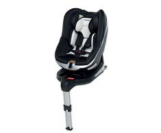Foppapedretti Uniko I-Size Siège auto pour enfants avec indicateur lumineux et sonore, mécanisme de réglage et protections pour les épaules, noir