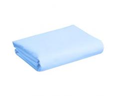 Cuddles Collection Drap-housse en jersey pour lit simple Bleu