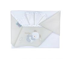 Andy & Helen 3/400d03 _ p Drap Lit Brodé, crème