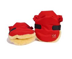 Kaiser Twoolly Chauffe Mains en Peau dAgneau Rouge