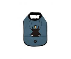 babyLivia Bavoir col montant Motif élan Bleu