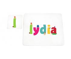 Feel Good Art lhv-lydia brillant Set de table et dessous-de-verre pour bébés et bambins