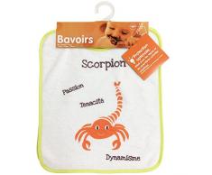 babyCalin Lot de 2 Bavoirs Motif Signe Scorpion 28 x 32 cm 1er Âge