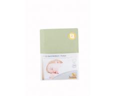 Pinolino Drap-Housse pour Lit de Bébé Tissu Eponge - Pack de 2 - Lemon