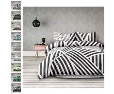 AmeliaHome Averi Parure de lit 3 pièces en Coton Sweet Home Light 200 x 220 cm + 2 x 70 x 80 cm