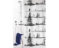 Vallila Rideau de Douche, Noir, 180 x 200Â cm